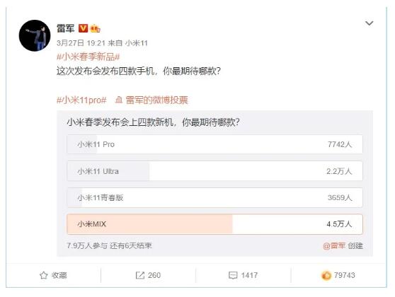 小米新品 11 Pro/Ultra/ 青春版 / MIX，你最期待哪一款