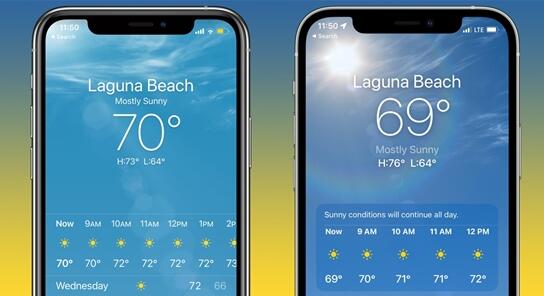 典当行手机可以当吗:iPhone天气APP无法显示69度：iOS 14.6等版本中招
