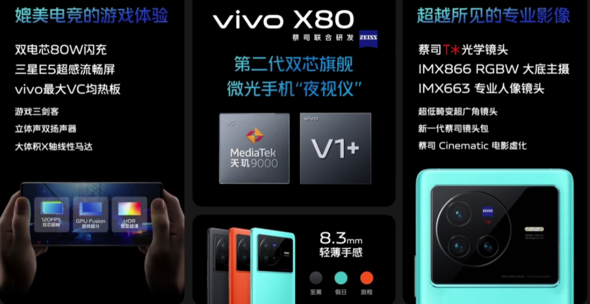 郑州手机抵押:vivoX80vivoX80Pro新机正式发布搭载天玑9000